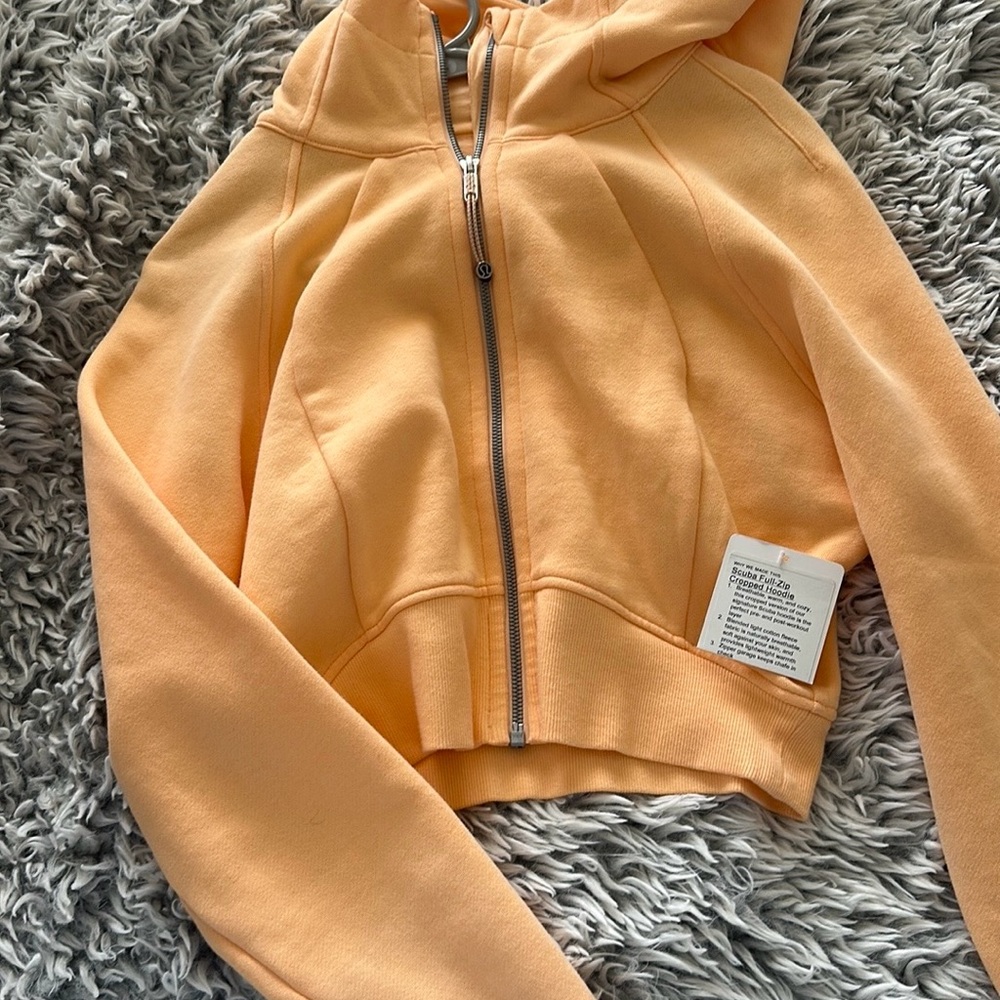Lululemon Apricot Scuba Full-Zip Hoodie